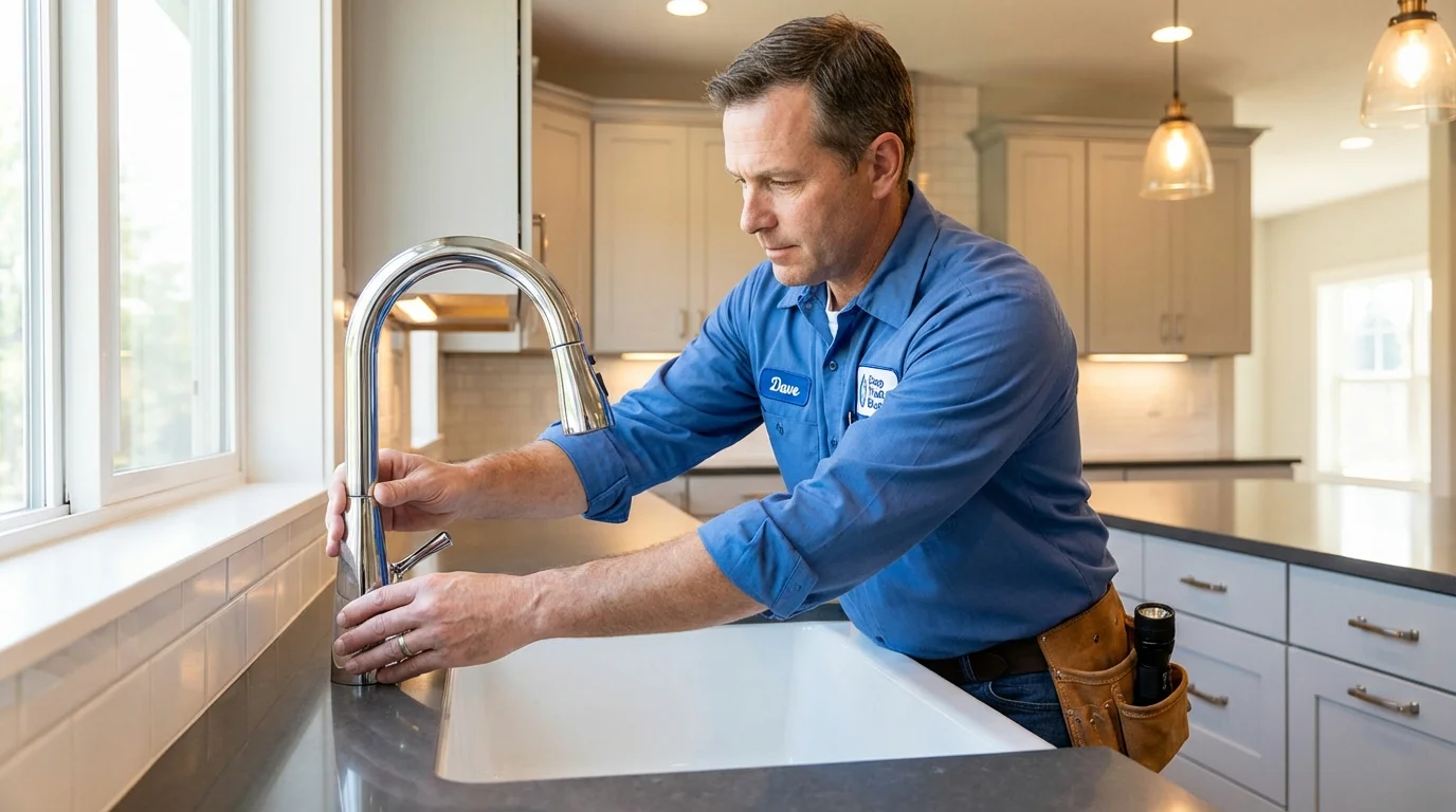 Kitchen faucet installation by Johns Plumbing LLC in Duncan